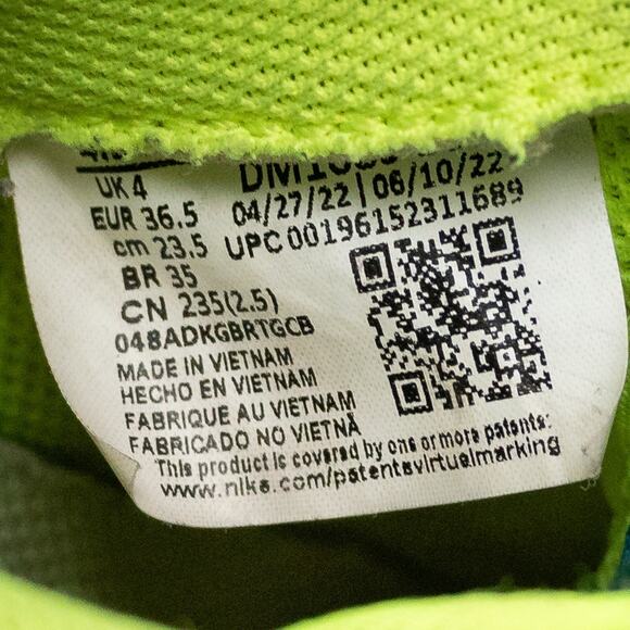 Nike Air Force 1 Low Crater Bright Spruce DM1086-300 Sneakers Size 4.5Y /Women 6 - Picture 5 of 6